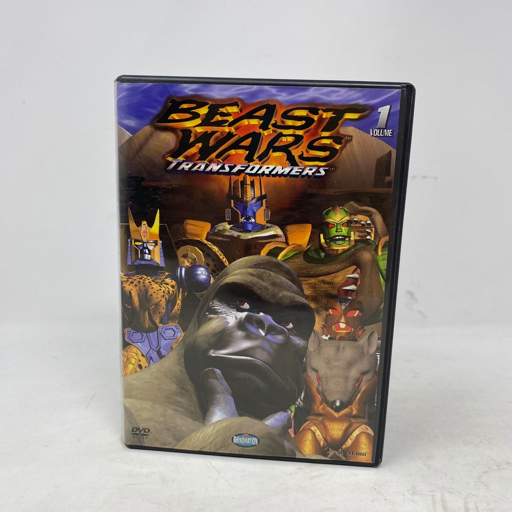Beast‎ Wars Transformers Volume 1 DVD Rhino Home Video 6 Episodes 140 Mins 2001